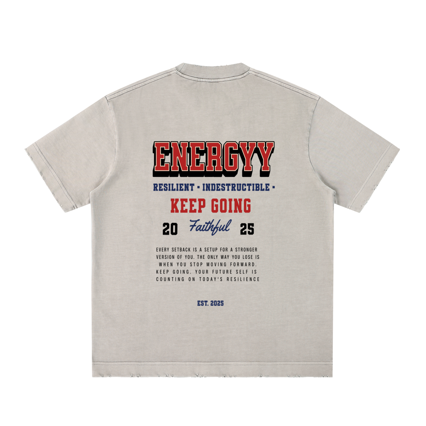 Heavyweight Vintage Washed Frayed T-Shirt