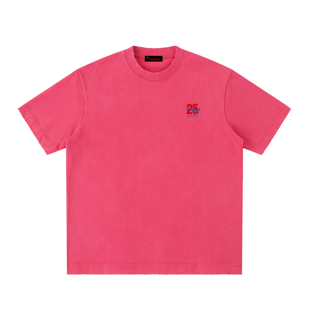 Heavyweight Vintage Washed Frayed T-Shirt