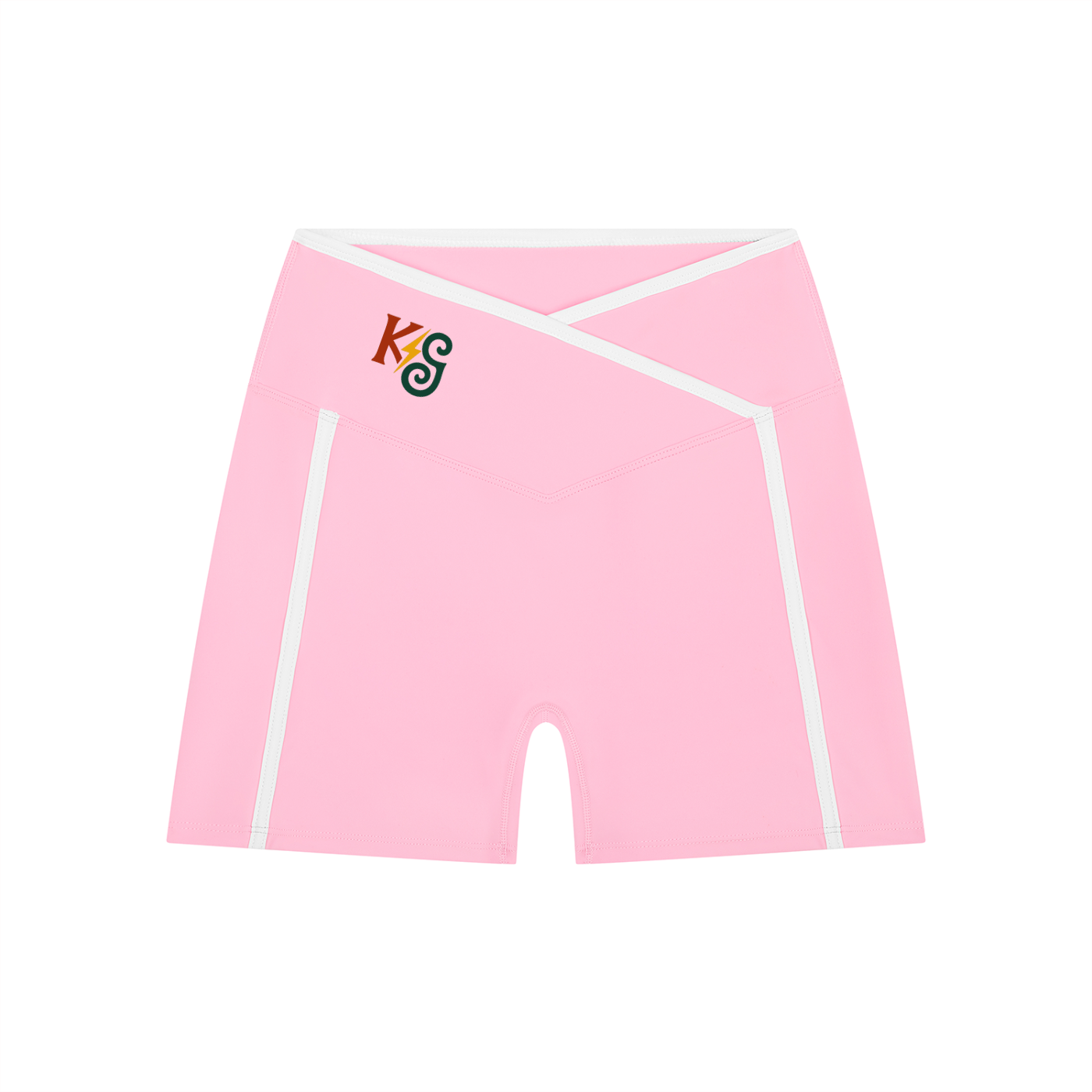 Women’s High Rise Color Block Yoga Shorts