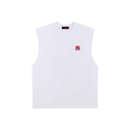 Raw Edge Cotton Tank Top