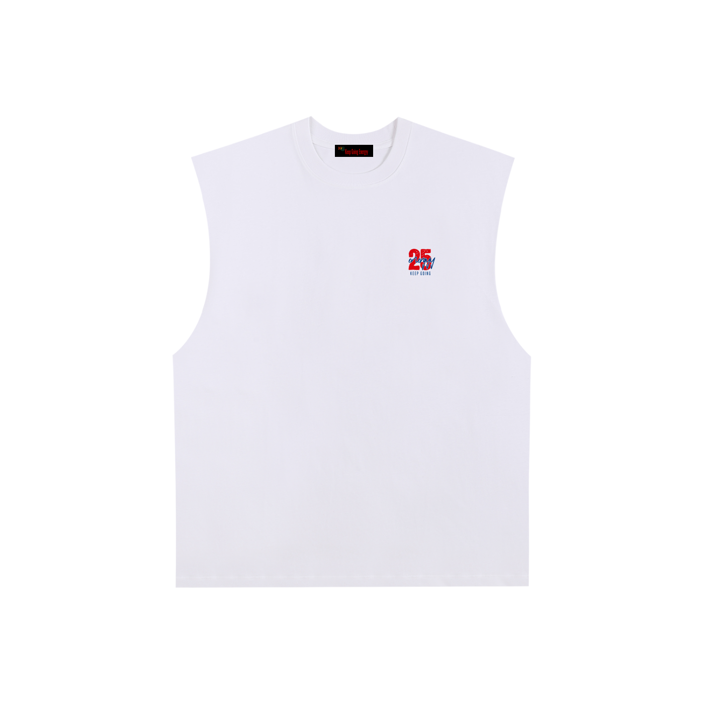 Raw Edge Cotton Tank Top