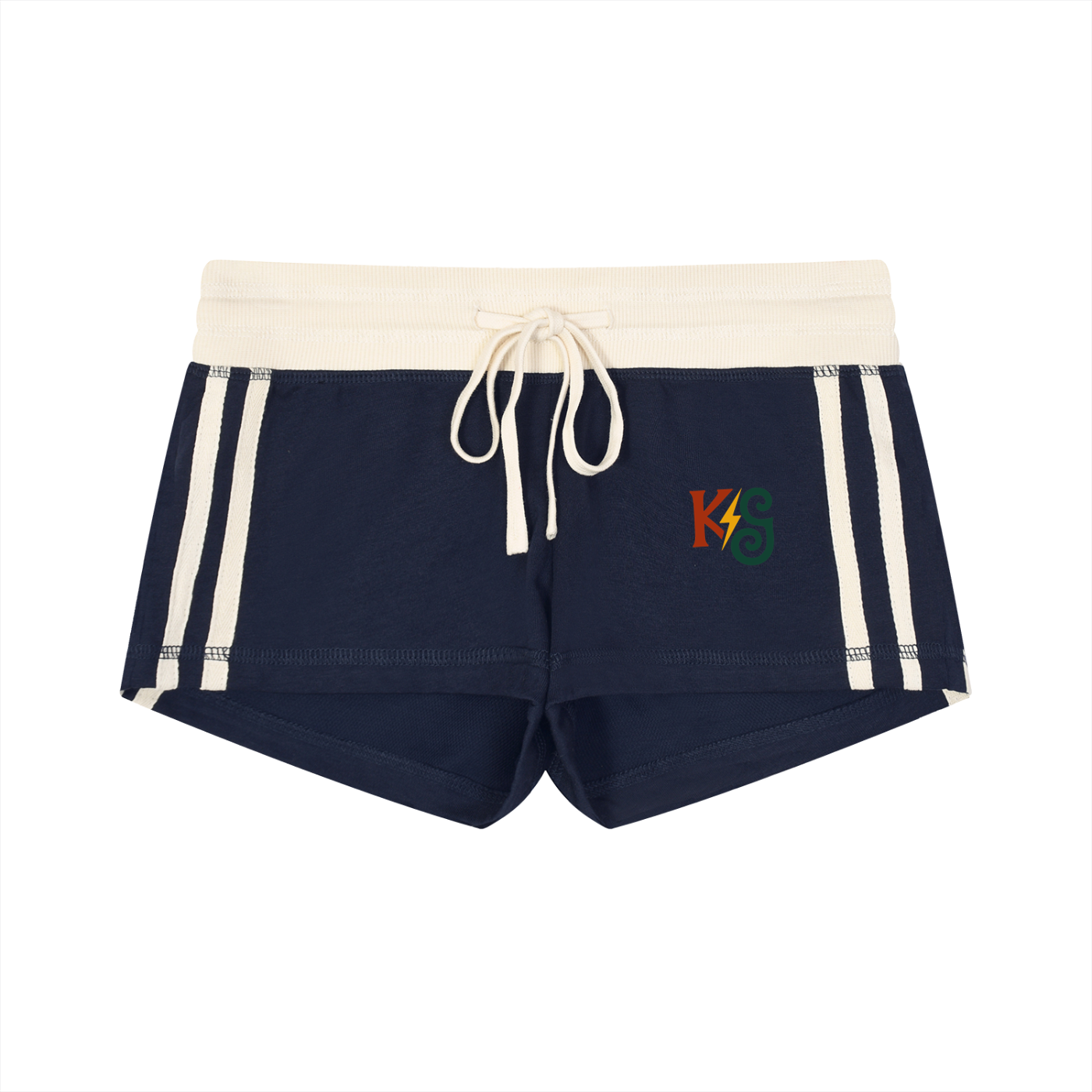 Women's Contrast Stripe Track Shorts