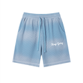 Unisex Sunfade Waffle Raw Hem Shorts