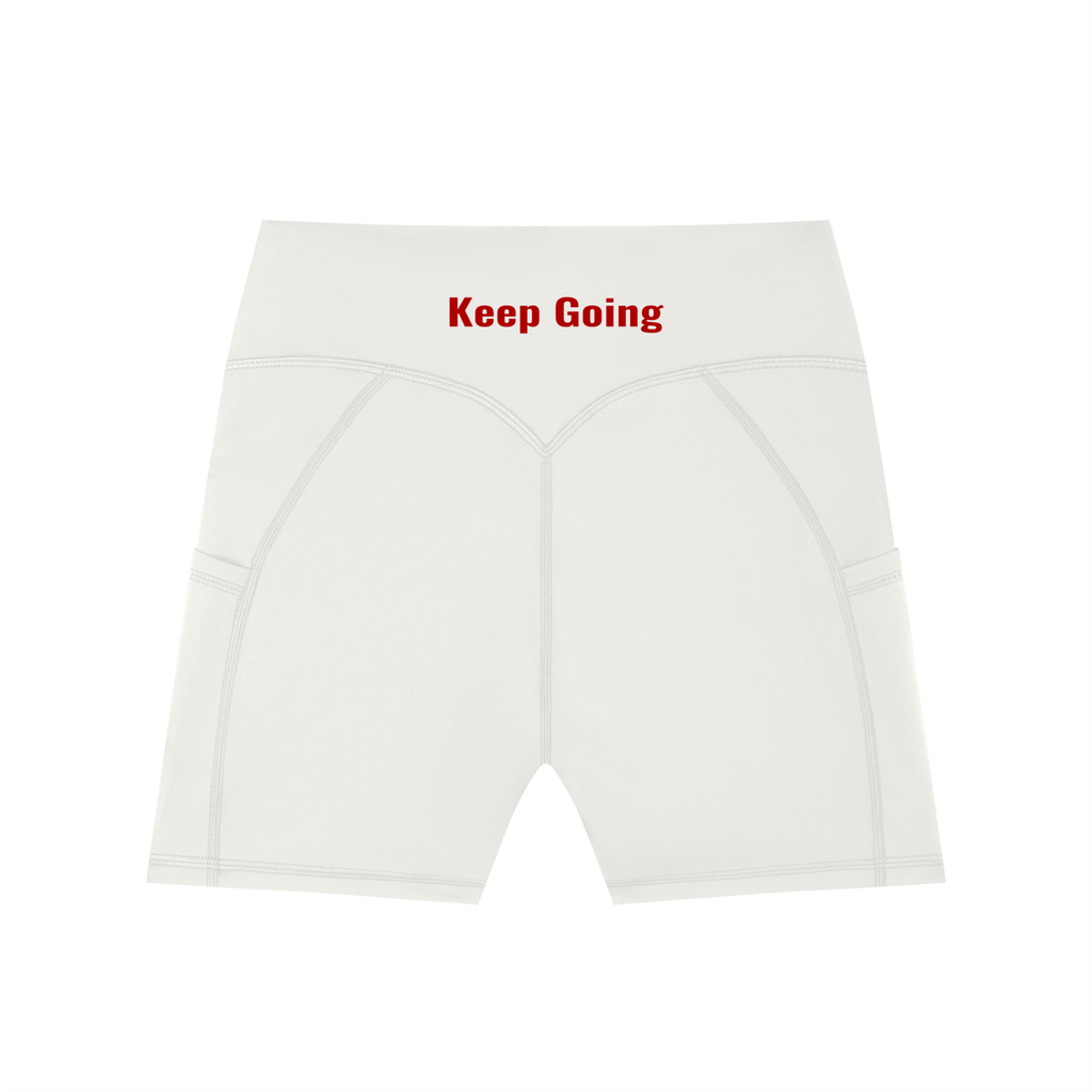 Women's High-Waisted Pocket Biker Shorts