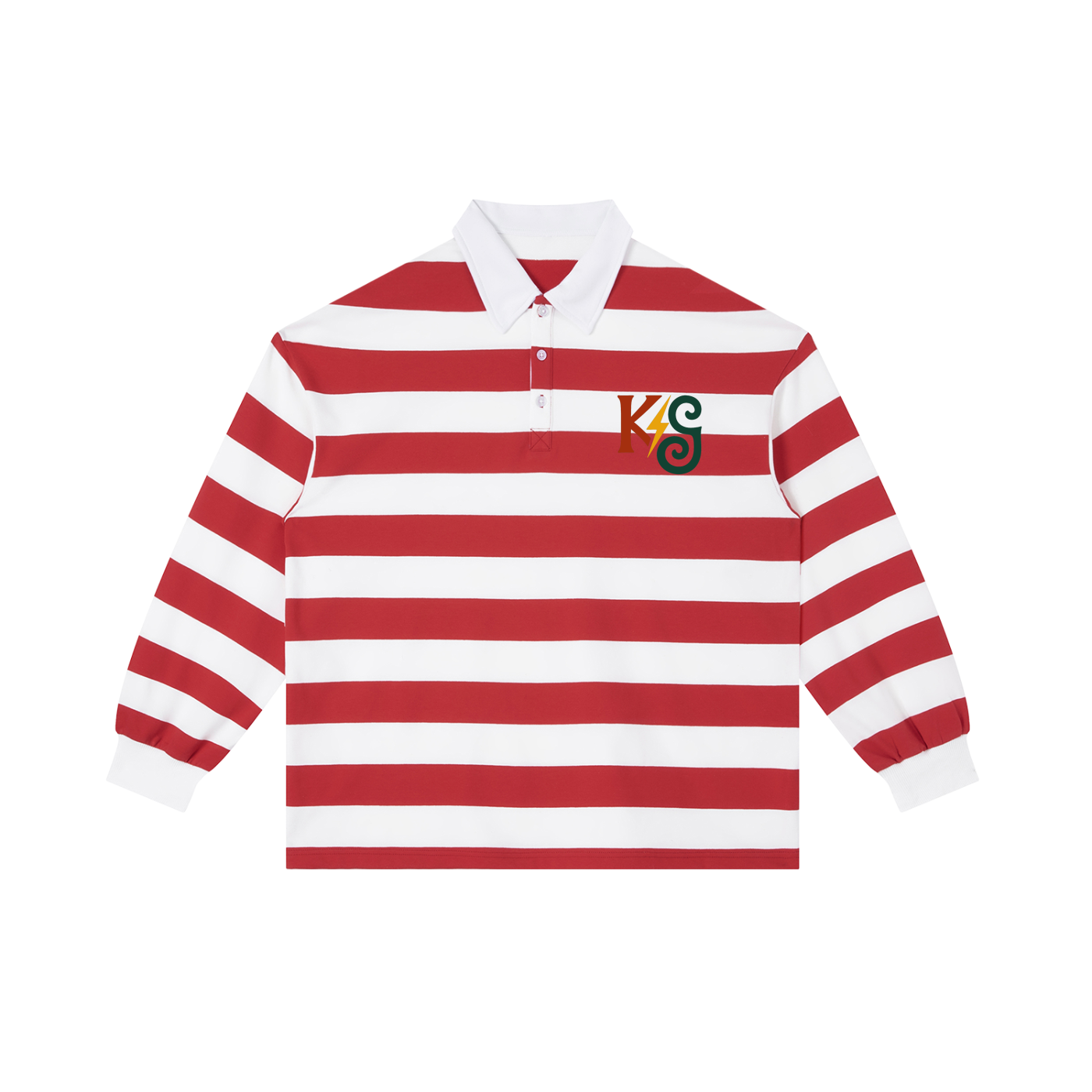 Color Block Stripe Polo Shirt