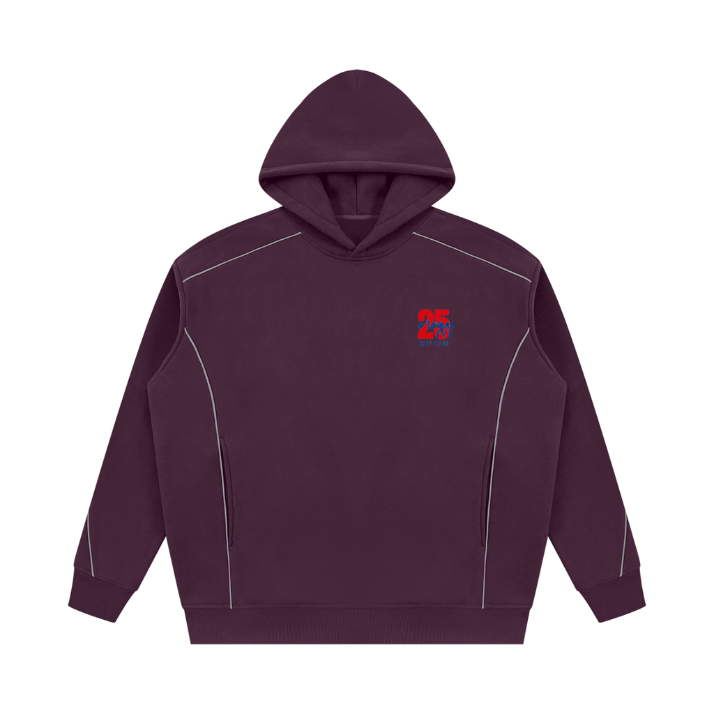 25’ Oversized Piping Fleece Hoodie