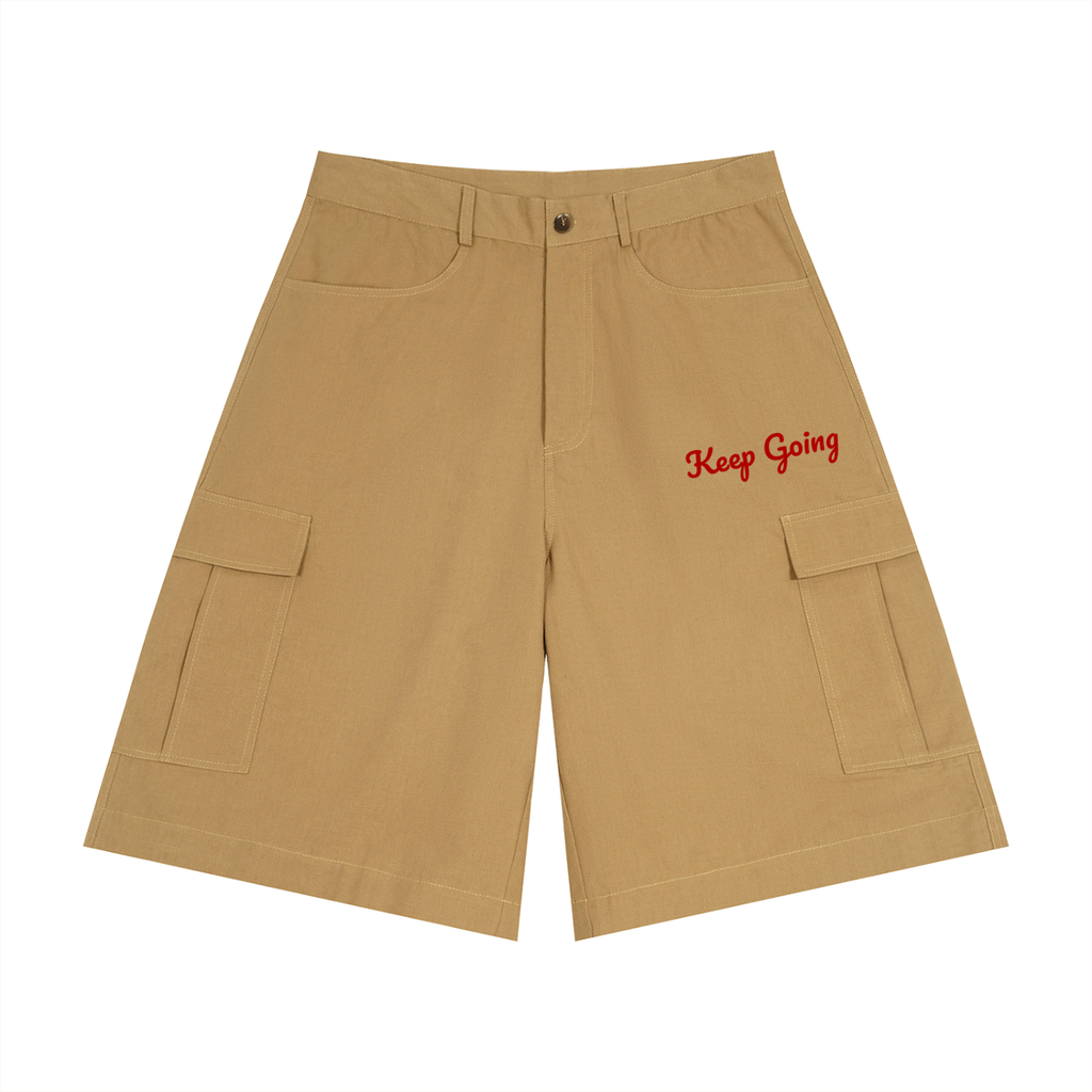 Unisex Woven Cargo Shorts