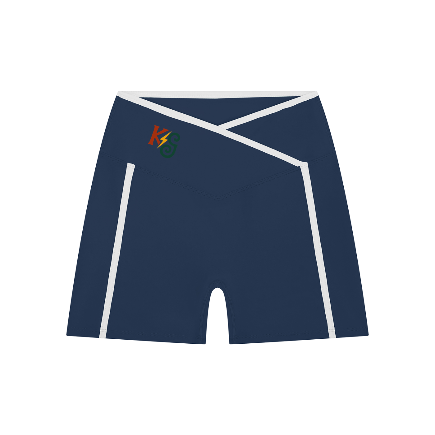 Women’s High Rise Color Block Yoga Shorts