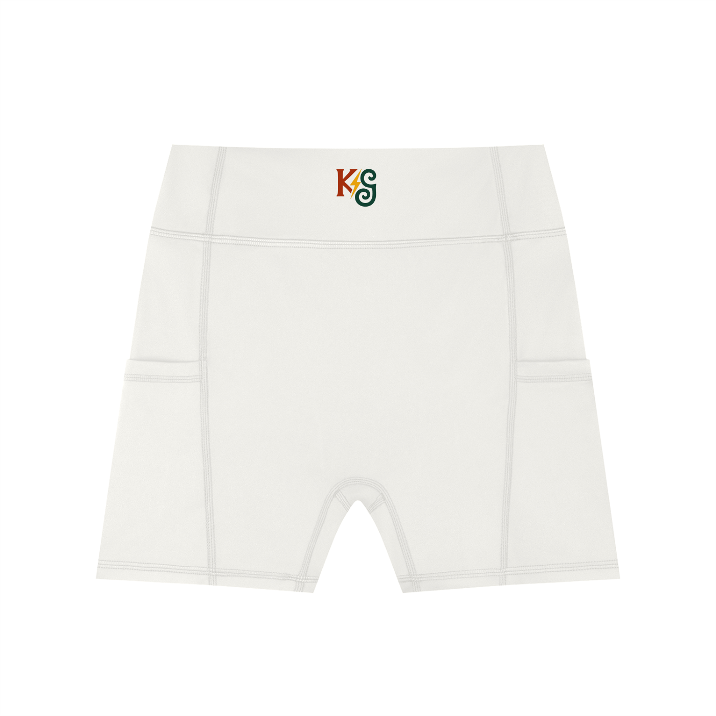 Women's High-Waisted Pocket Biker Shorts
