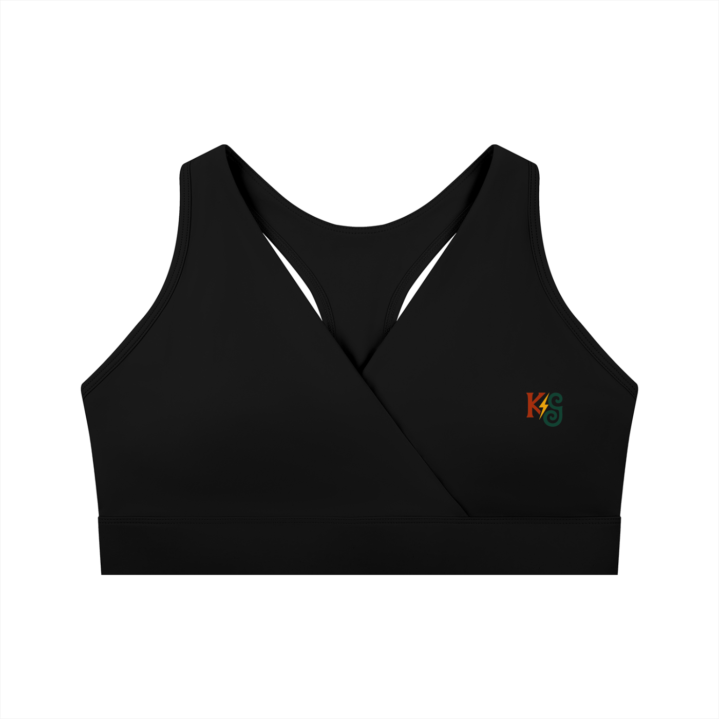 Women's Crossover V-Neck Sports Bra
