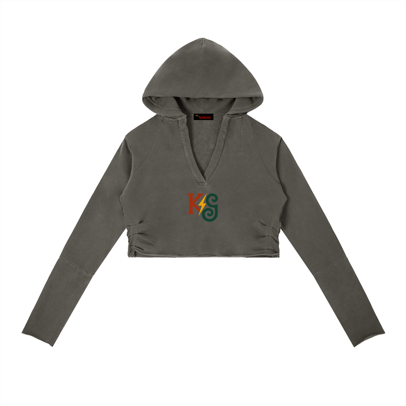 Vintage Washed Raw Edge Hoodie