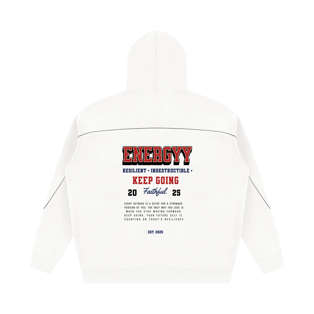 25’ Oversized Piping Fleece Hoodie