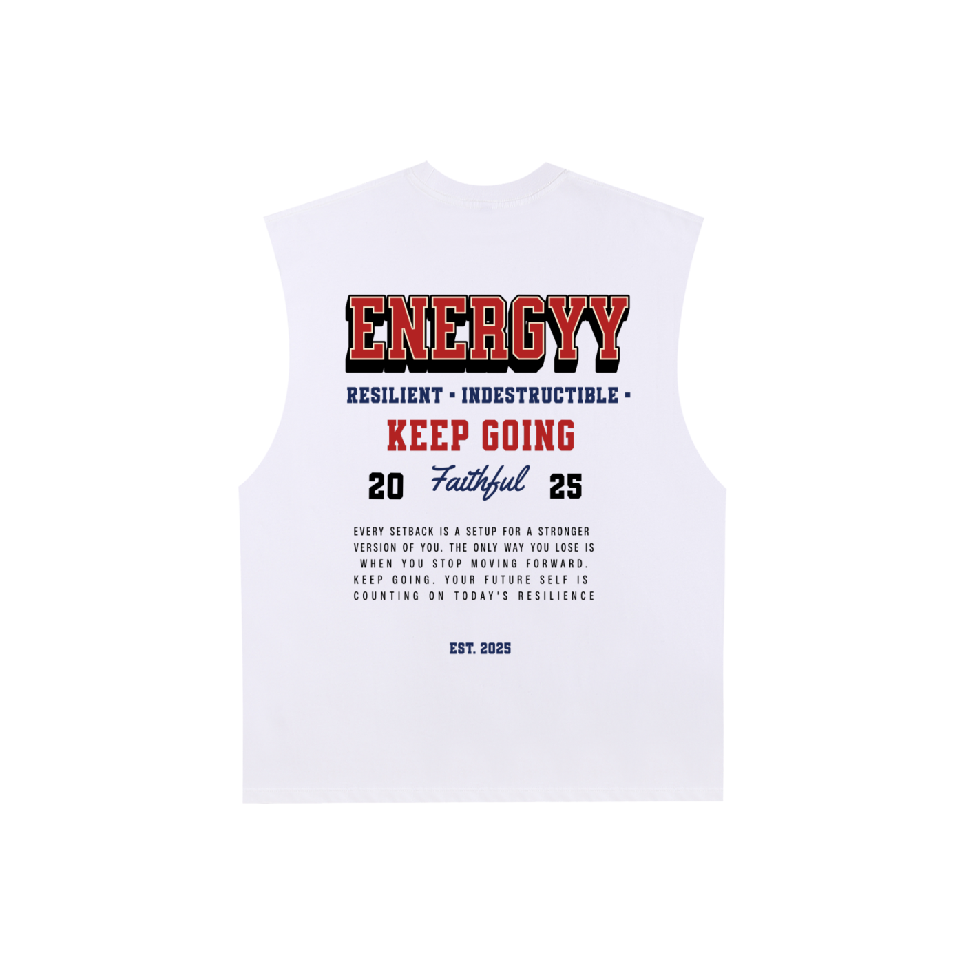 Raw Edge Cotton Tank Top
