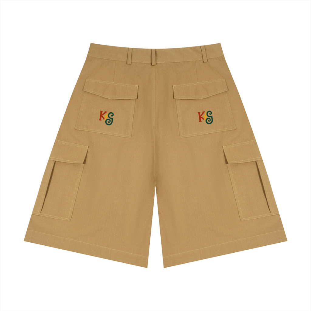 Unisex Woven Cargo Shorts