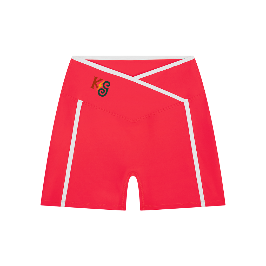 Women’s High Rise Color Block Yoga Shorts
