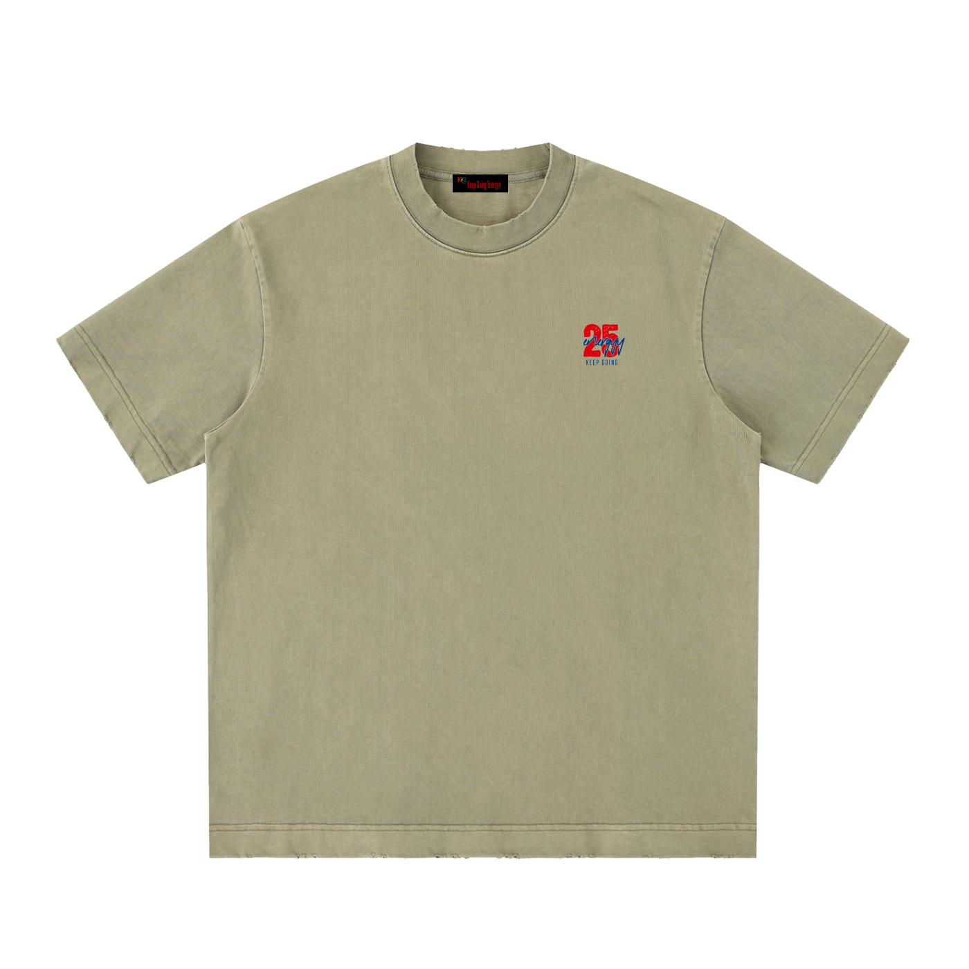 Heavyweight Vintage Washed Frayed T-Shirt