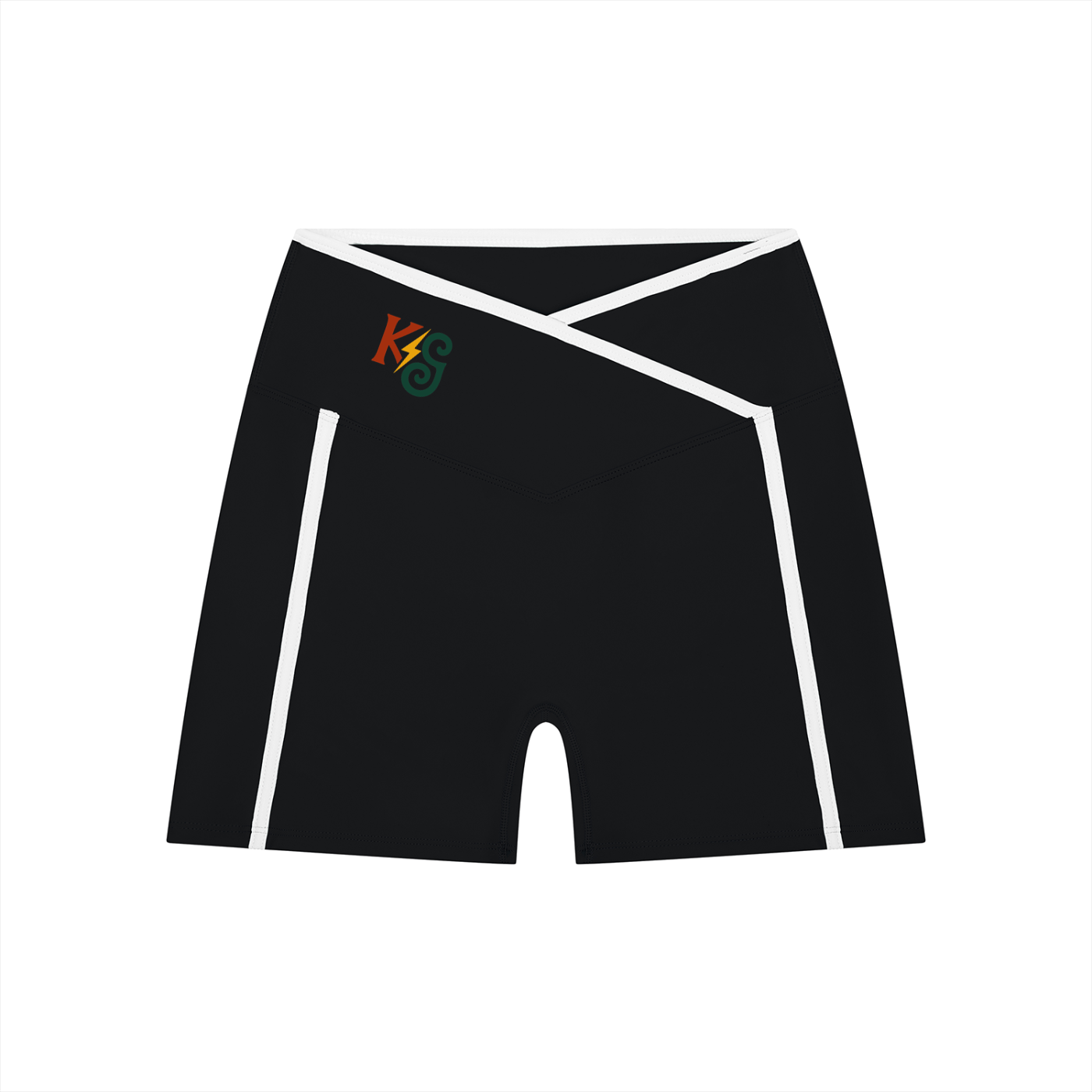 Women’s High Rise Color Block Yoga Shorts