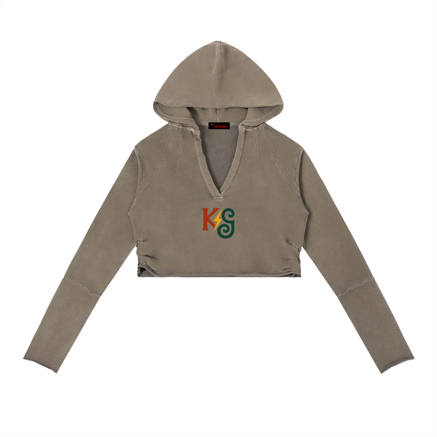 Vintage Washed Raw Edge Hoodie