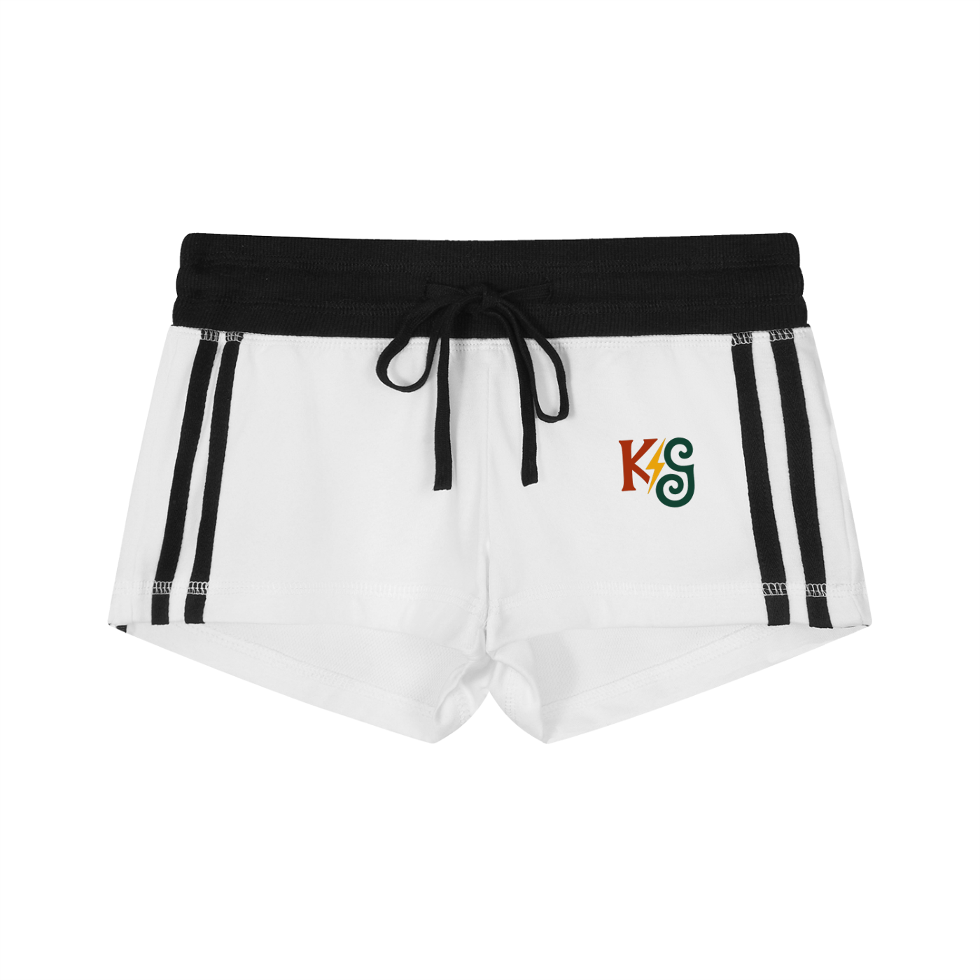 Women's Contrast Stripe Track Shorts