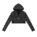 Vintage Washed Raw Edge Hoodie