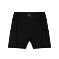 Women's High-Waisted Pocket Biker Shorts