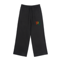 Fleece Drawstring Straight-Leg Sweatpants