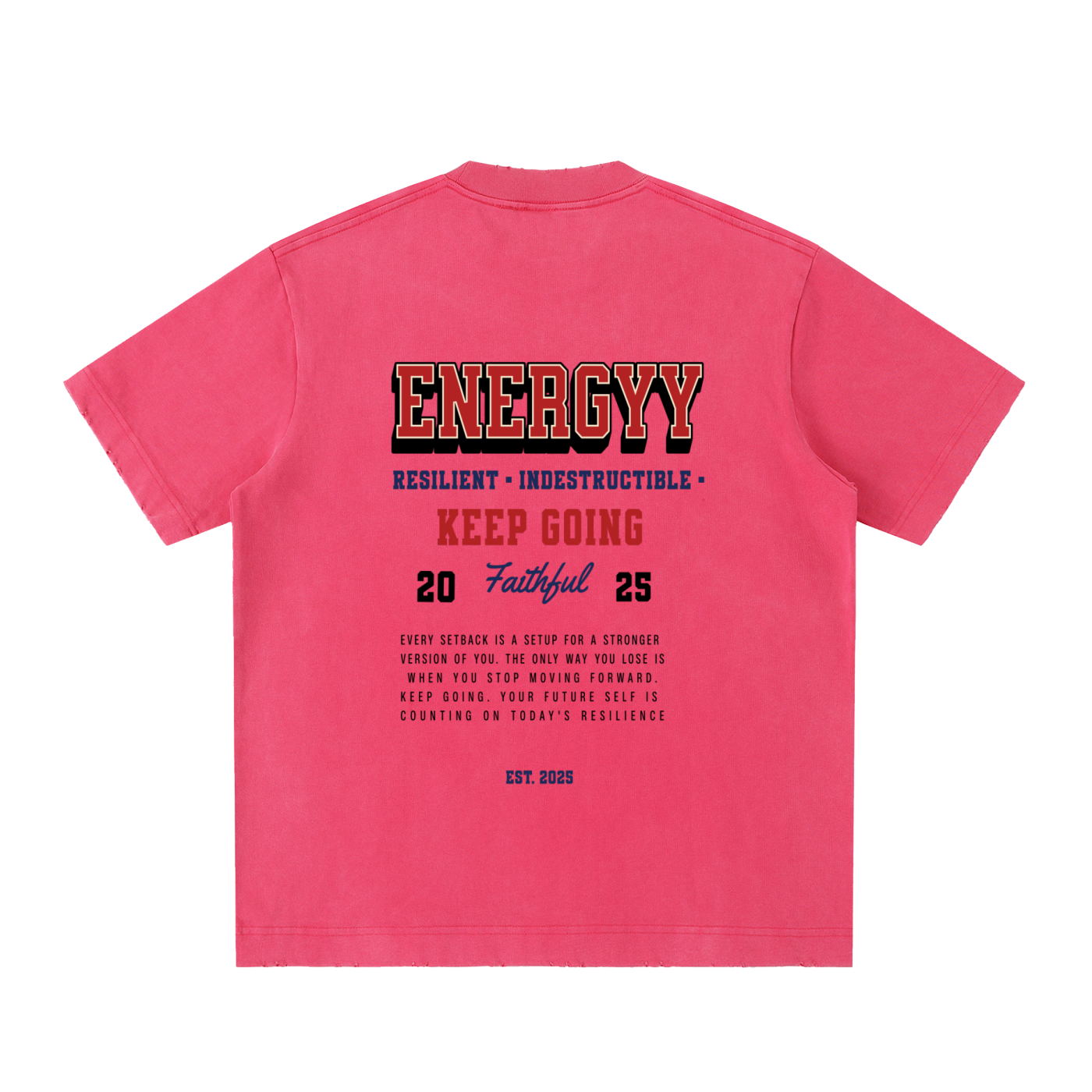 Heavyweight Vintage Washed Frayed T-Shirt