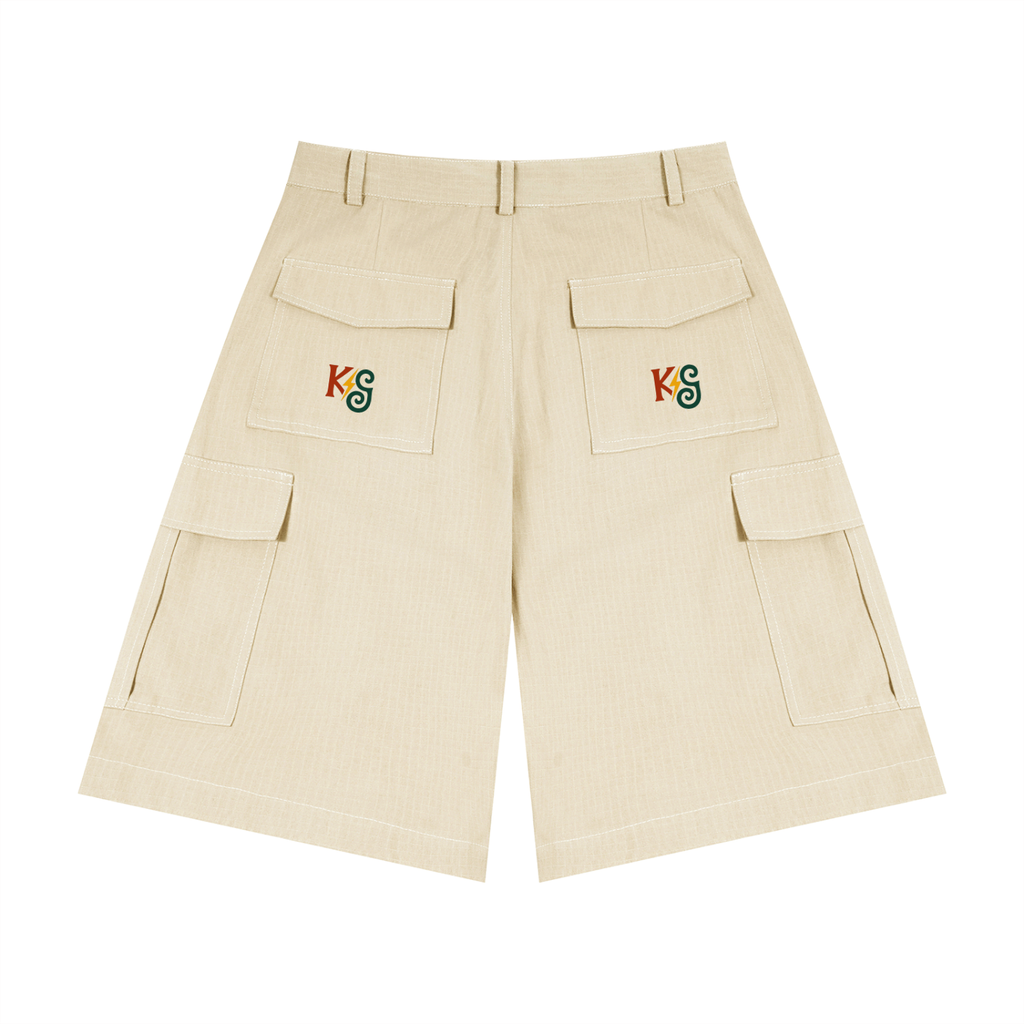 Unisex Woven Cargo Shorts