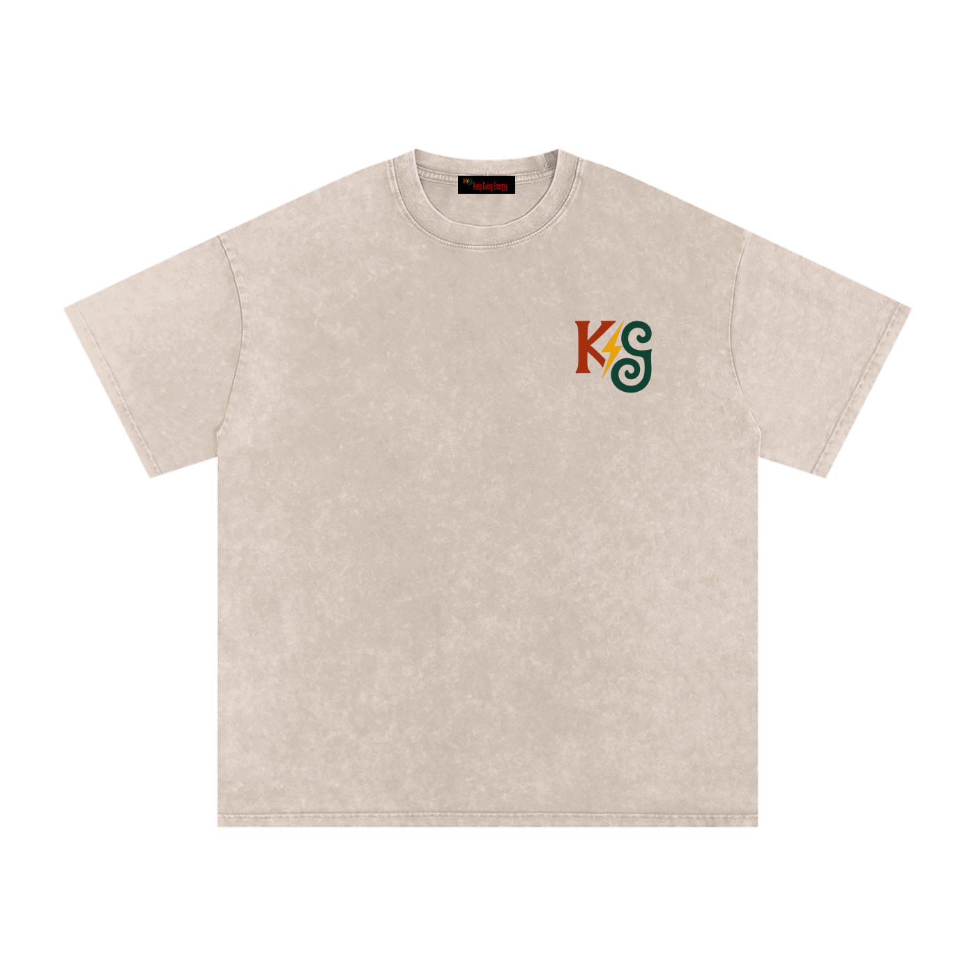 Snow Washed Oversized Cotton T-Shirt