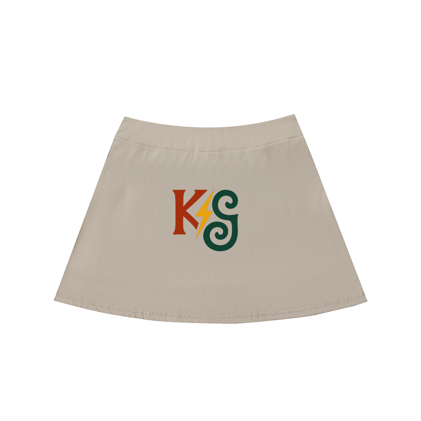 High-Waist Pocketed A-Line Skirt