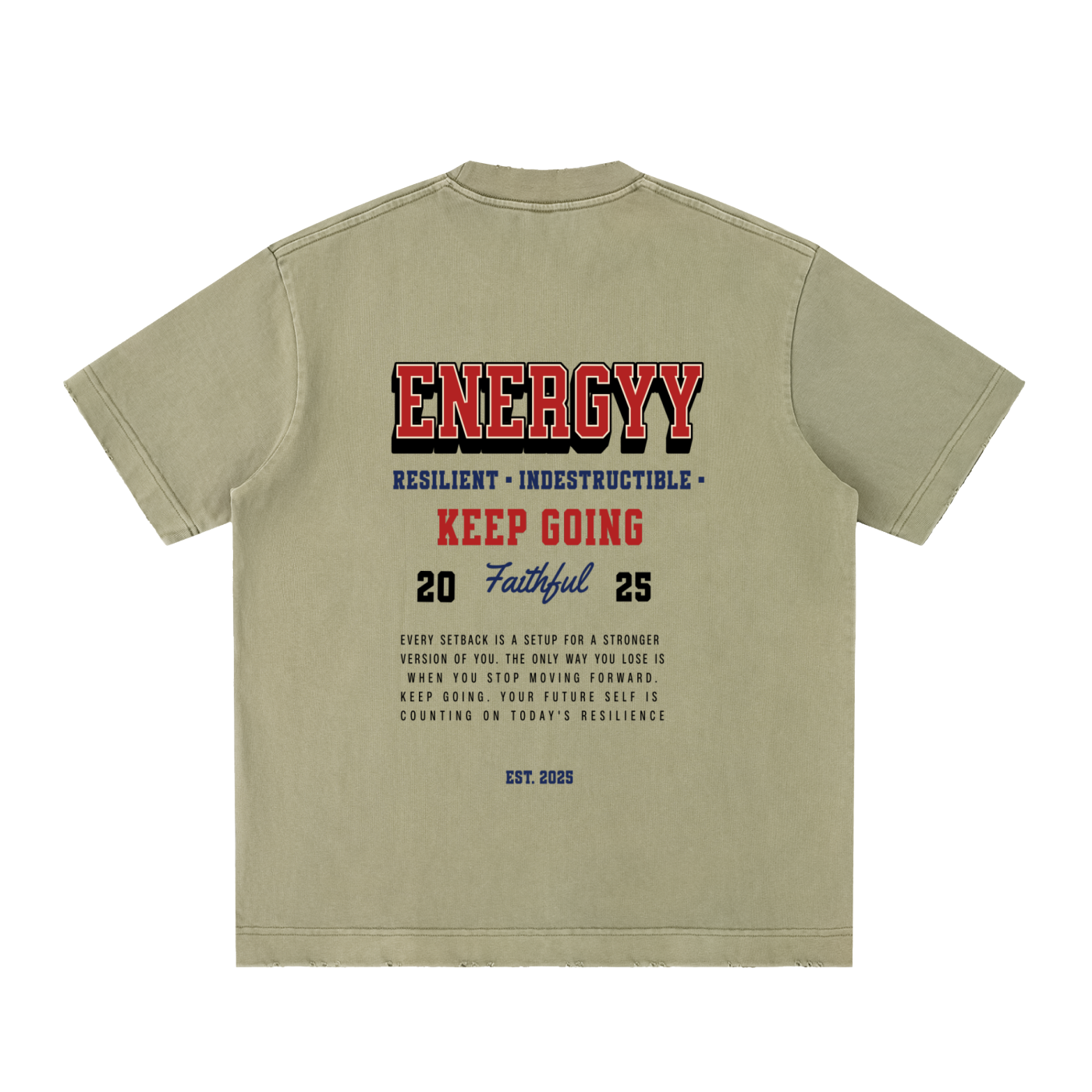 Heavyweight Vintage Washed Frayed T-Shirt