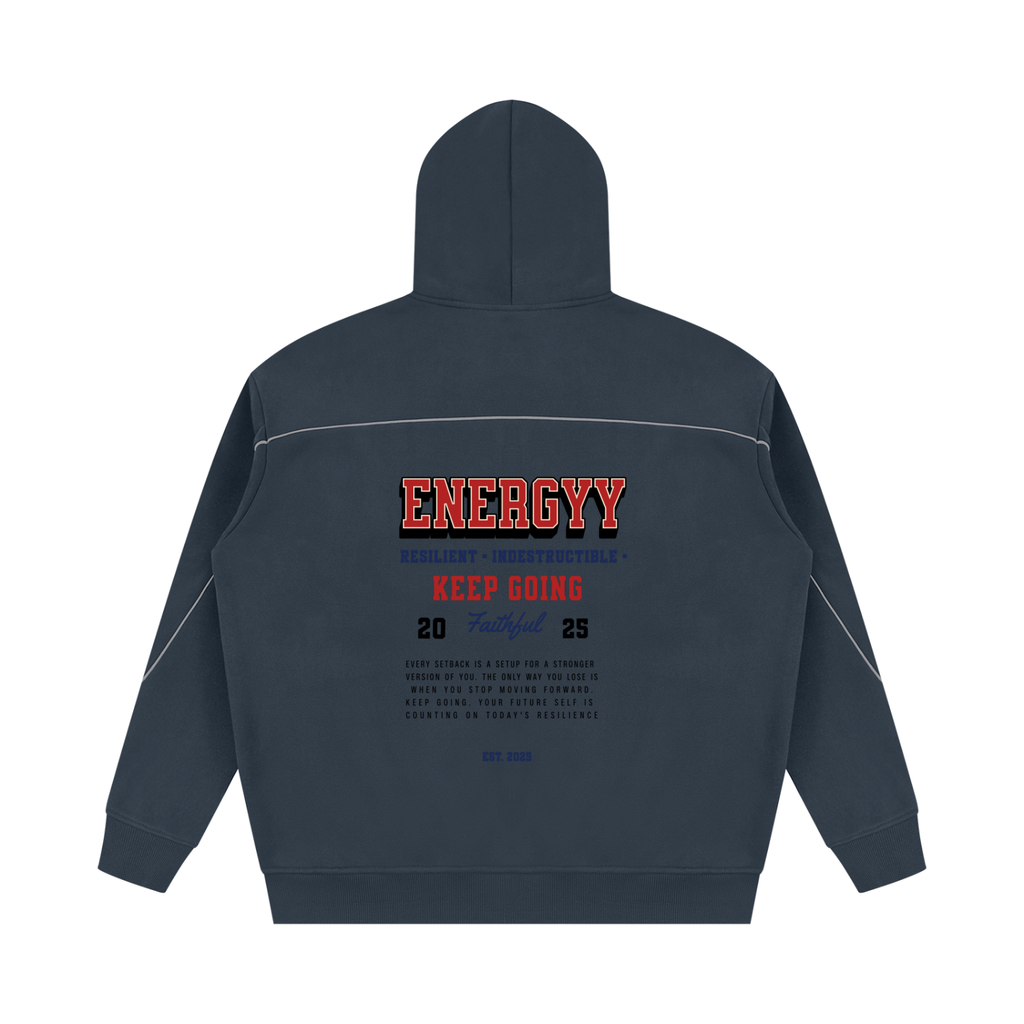 25’ Oversized Piping Fleece Hoodie