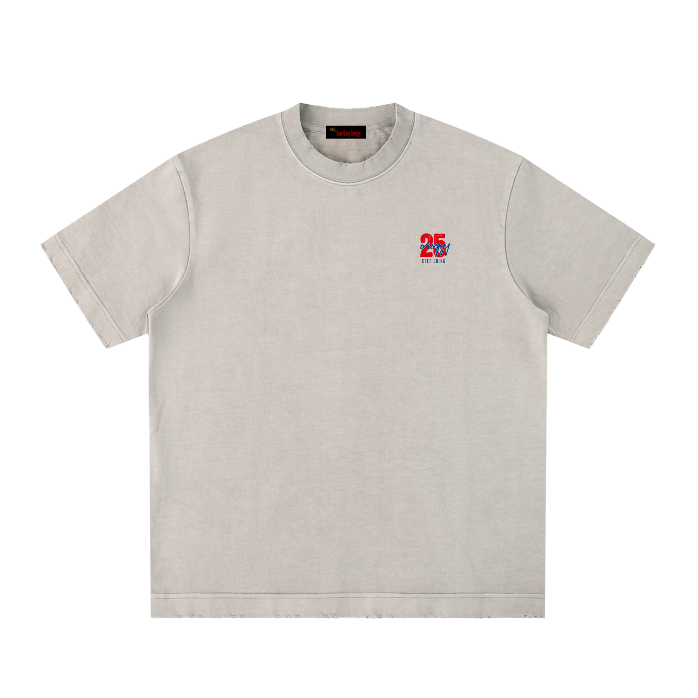 Heavyweight Vintage Washed Frayed T-Shirt
