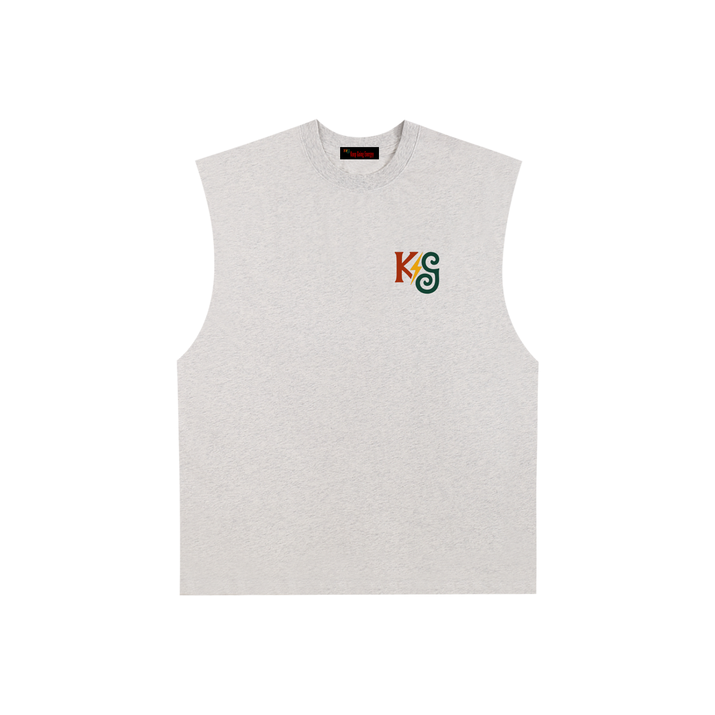 Raw Edge Cotton Tank Top