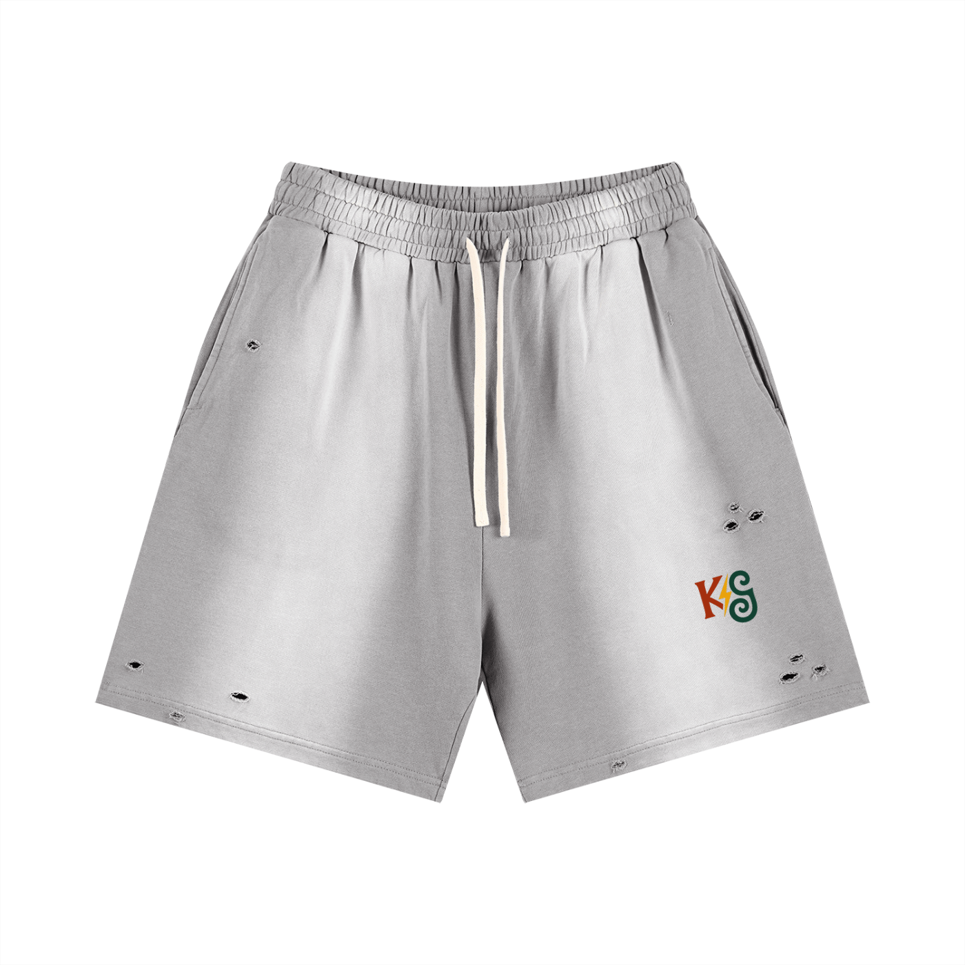 Sun Fade Distressed Shorts