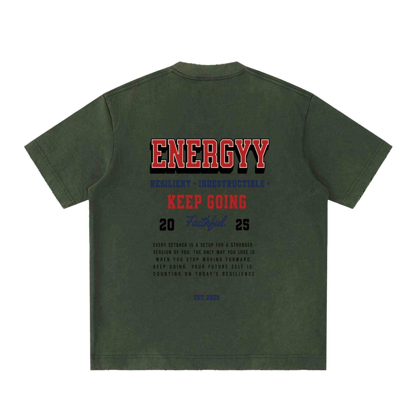 Heavyweight Vintage Washed Frayed T-Shirt