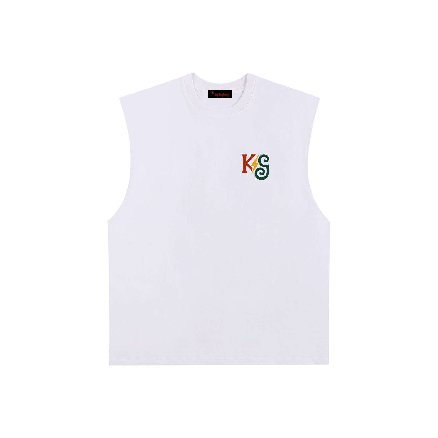 Raw Edge Cotton Tank Top