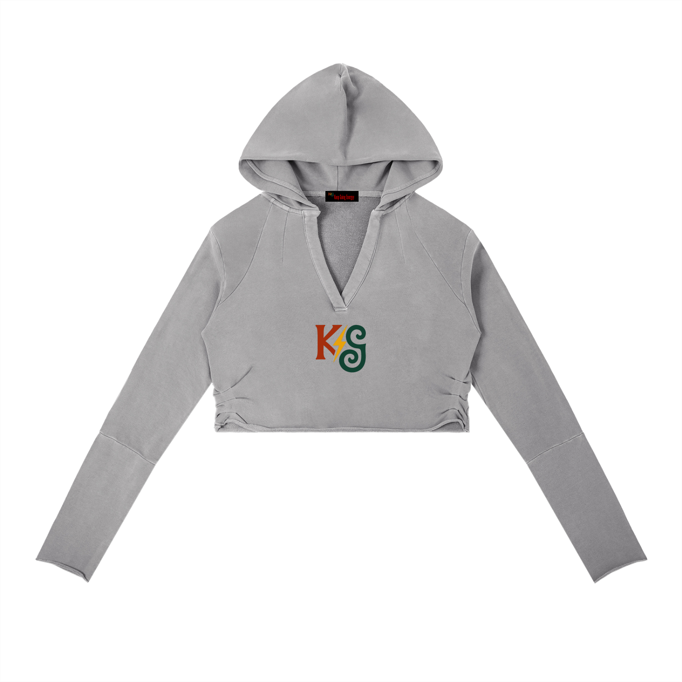 Vintage Washed Raw Edge Hoodie