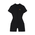 Women's Quarter-Zip Short Sleeve Romper