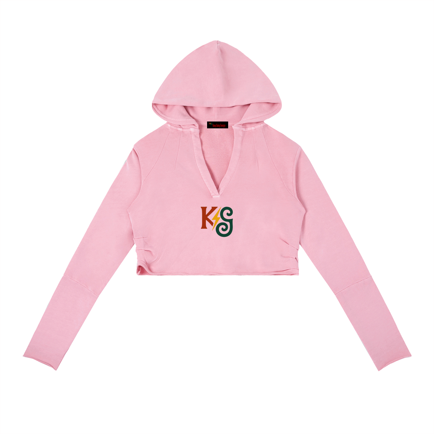 Vintage Washed Raw Edge Hoodie