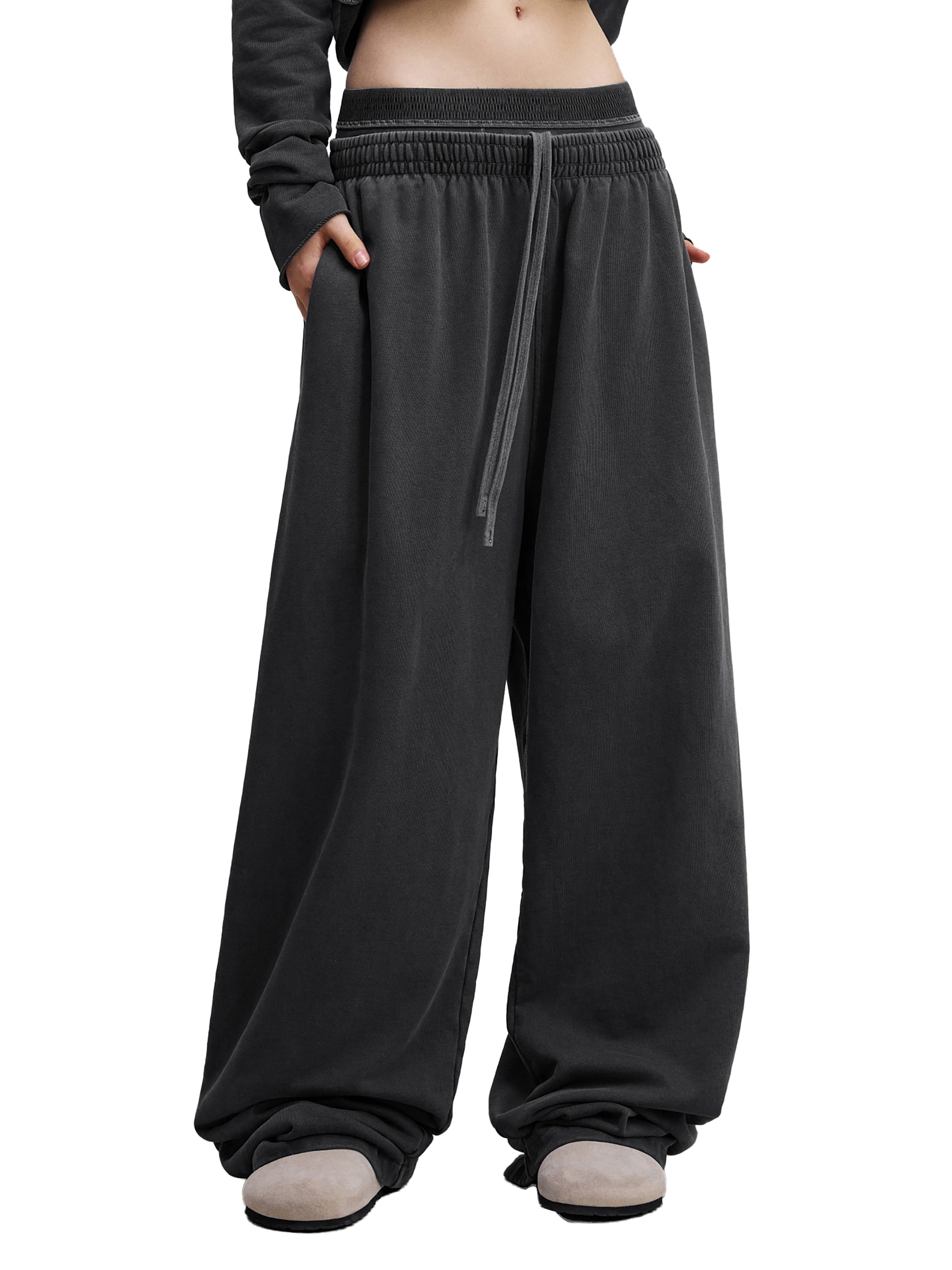 Vintage Washed Waist Pants